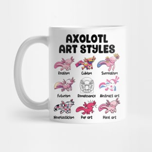 Axolotl Art Styles Mug